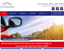 Tablet Screenshot of larsworldwideautomotive.com